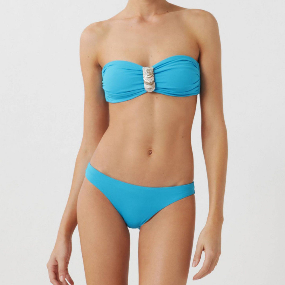 Anthropologie Seashell Bikini Swimsuit Comes w/ Removable Strap By Anika S, M, L